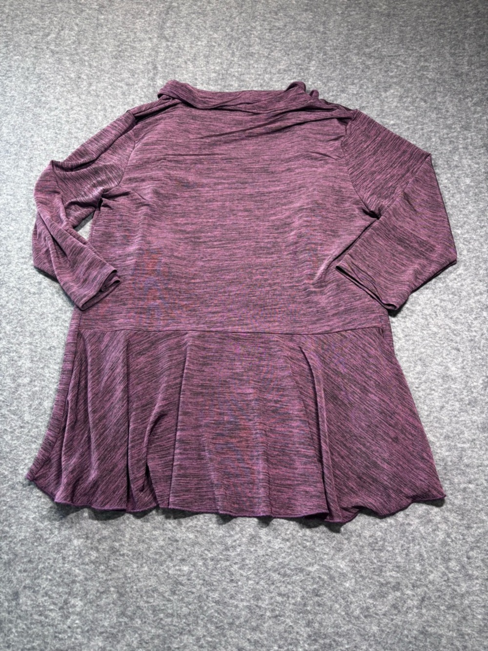 Jaipur Plum Ruffled Open-Front Cardigan - Picture 2 of 9